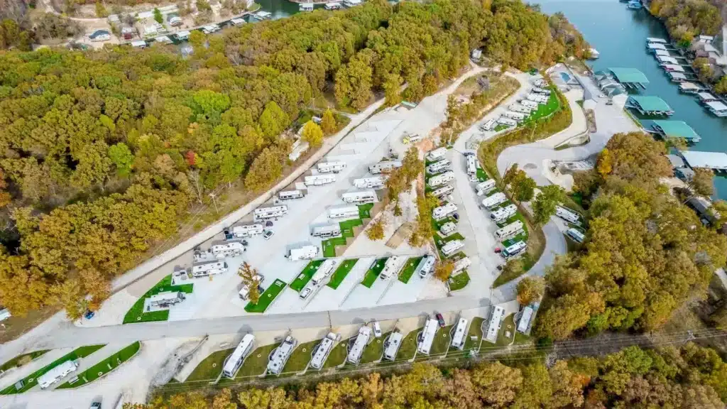 Aerial view of RV Resort