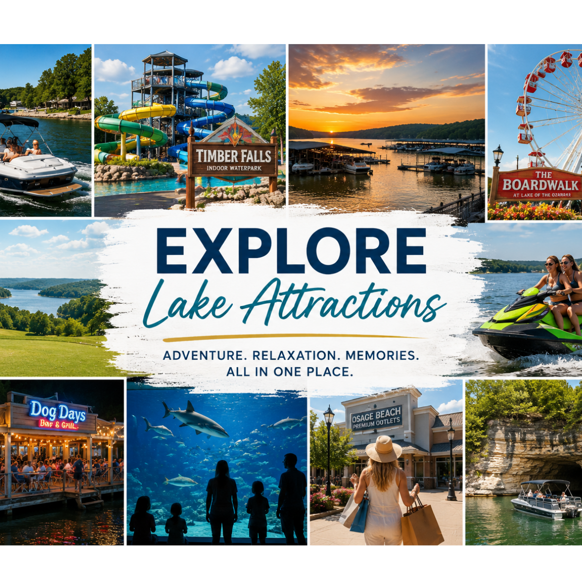 mix of area attractions