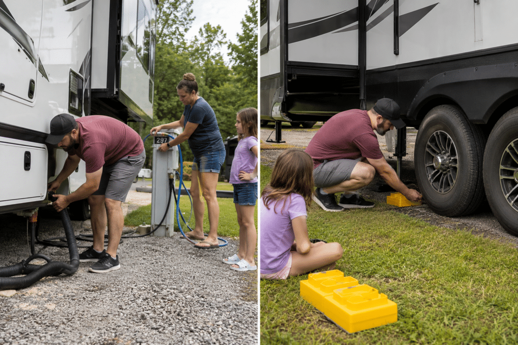 setting up your RV the right way will make your stay more enjoyable.