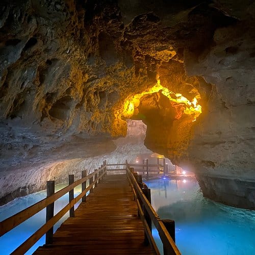 explore the lakes caverns