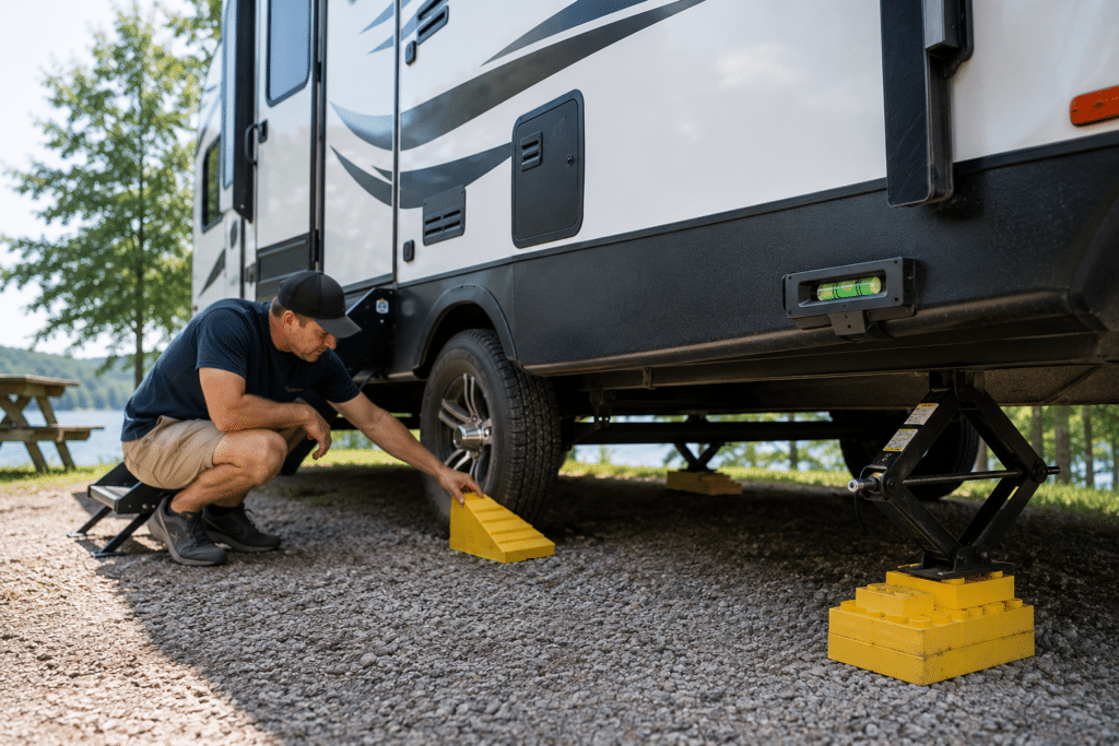 leveling the rv is important for continued functioning.