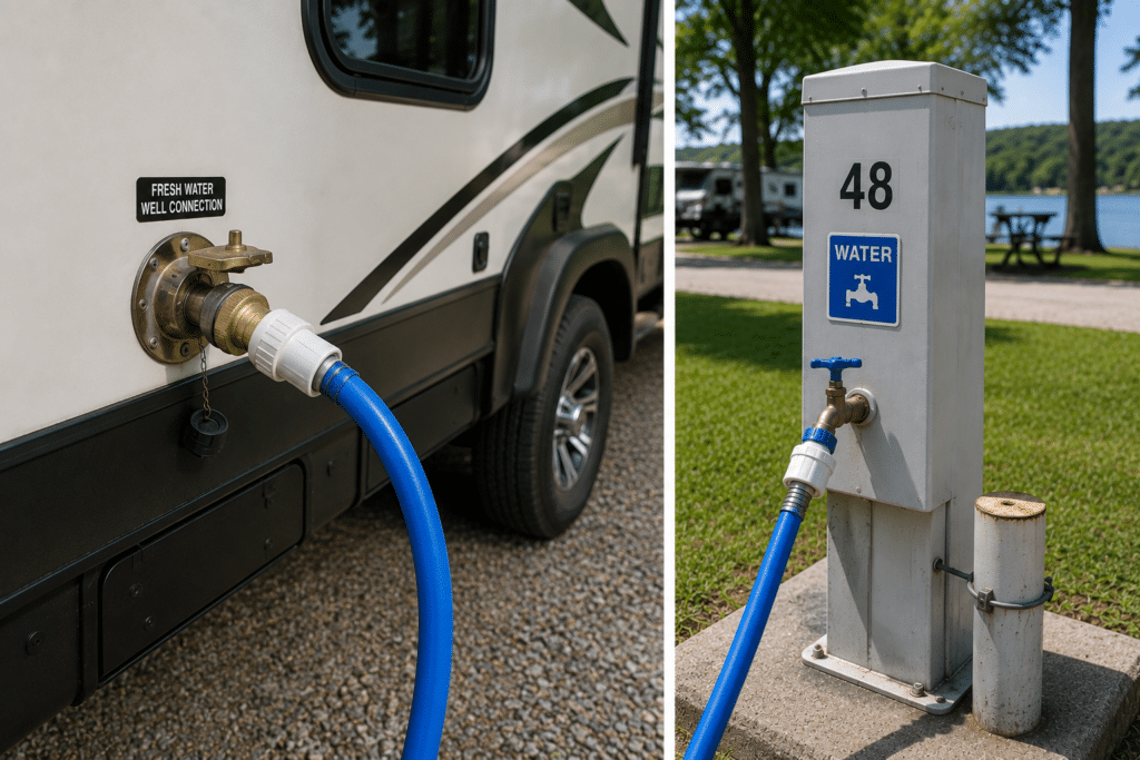 full hooks up add the convenience of home to any trip.