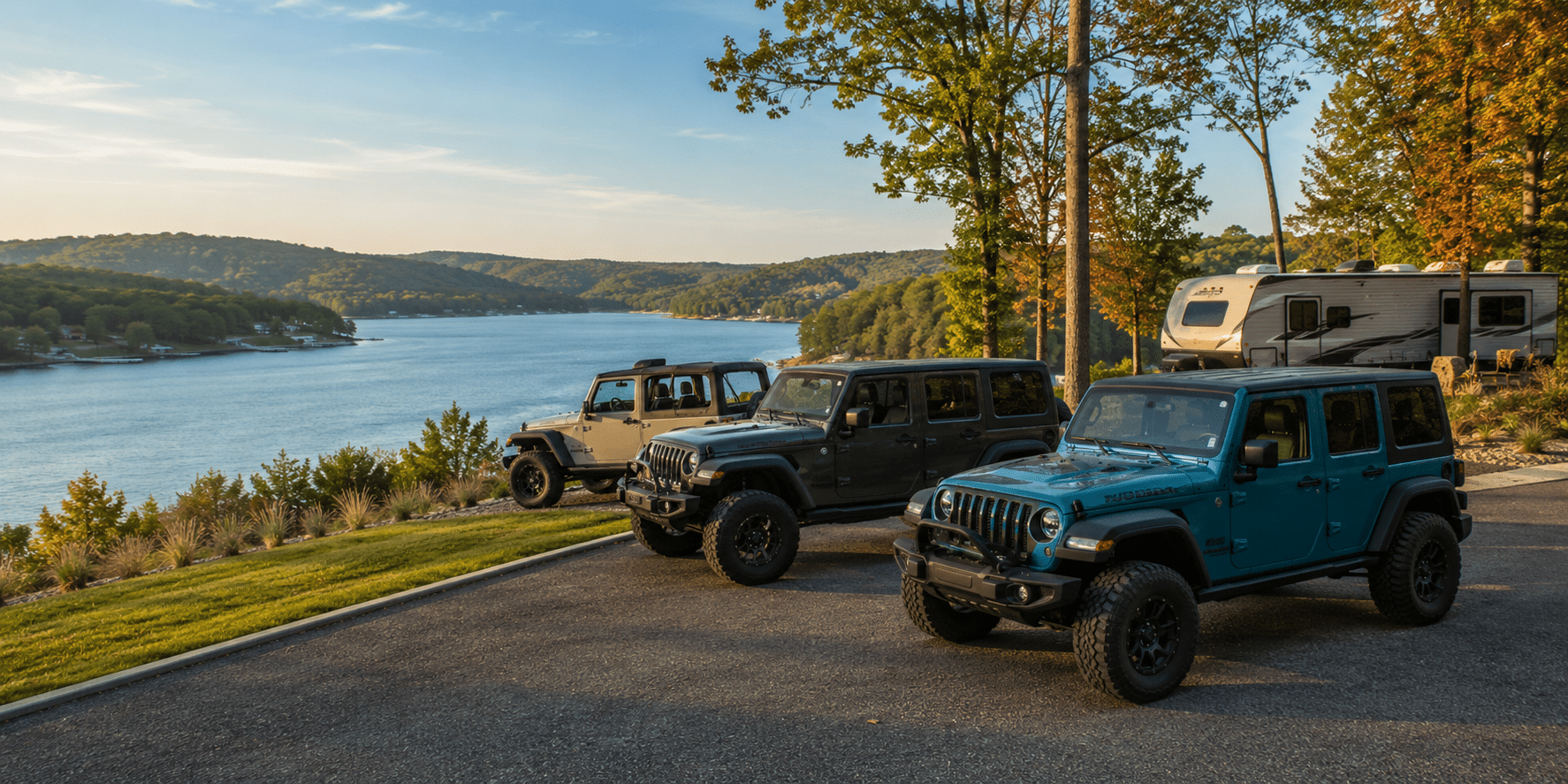 jeep invasion at the lake of the ozarks